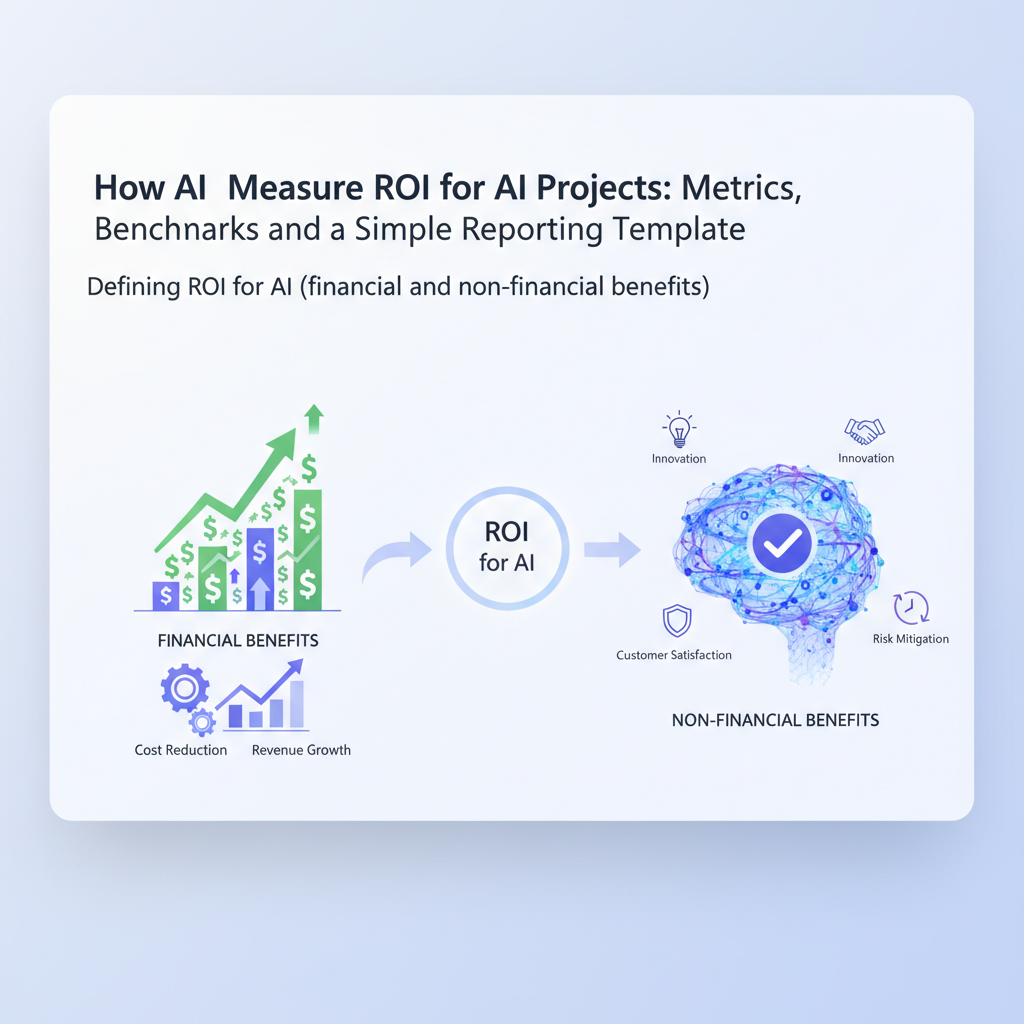 Defining ROI for AI (financial and non-financial benefits) illustration