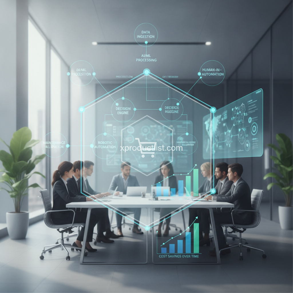 ai process automation cost model in a real-world business setting for xproductlist.com