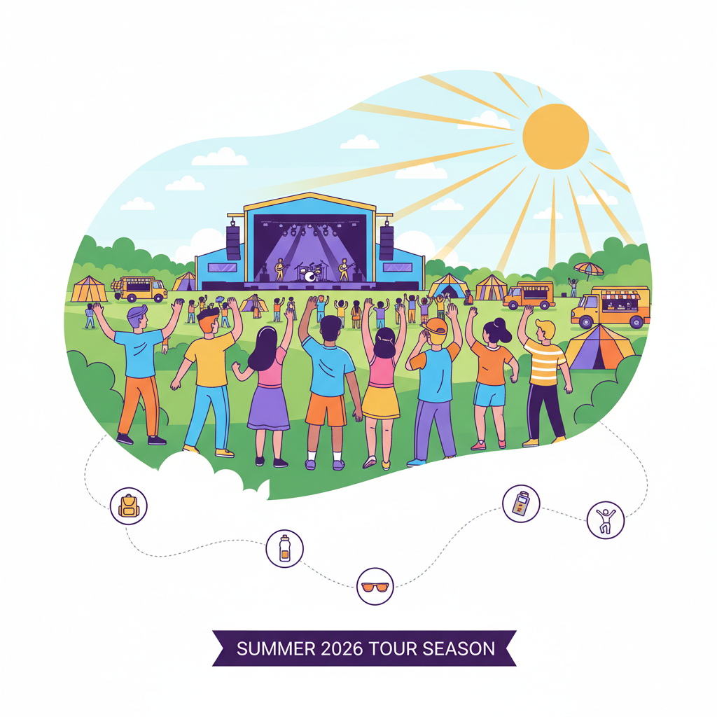Quick intro — why a day‑of plan turns a good festival into a great one (reference Summer 2026 tour season) illustration