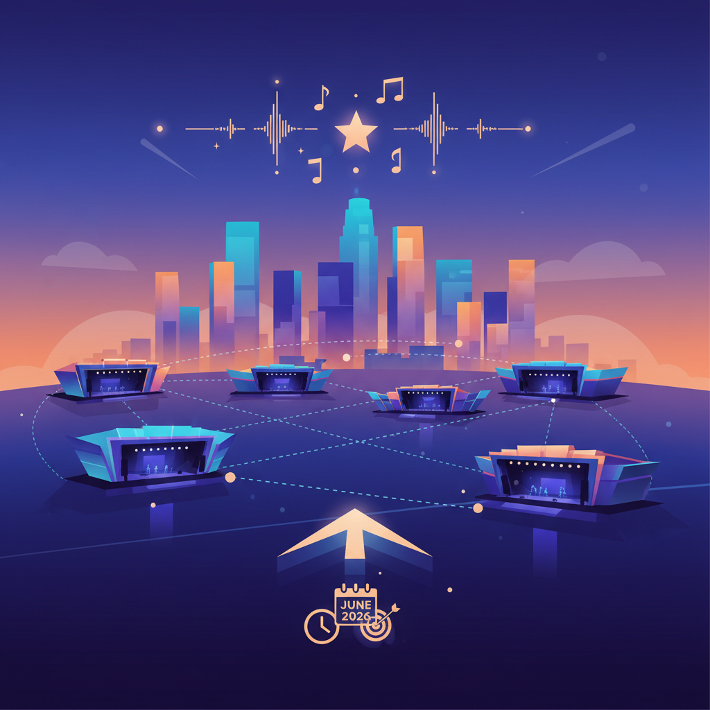 Intro — why LA is unique for front-row/pit strategies (multiple venues, short runs) illustration