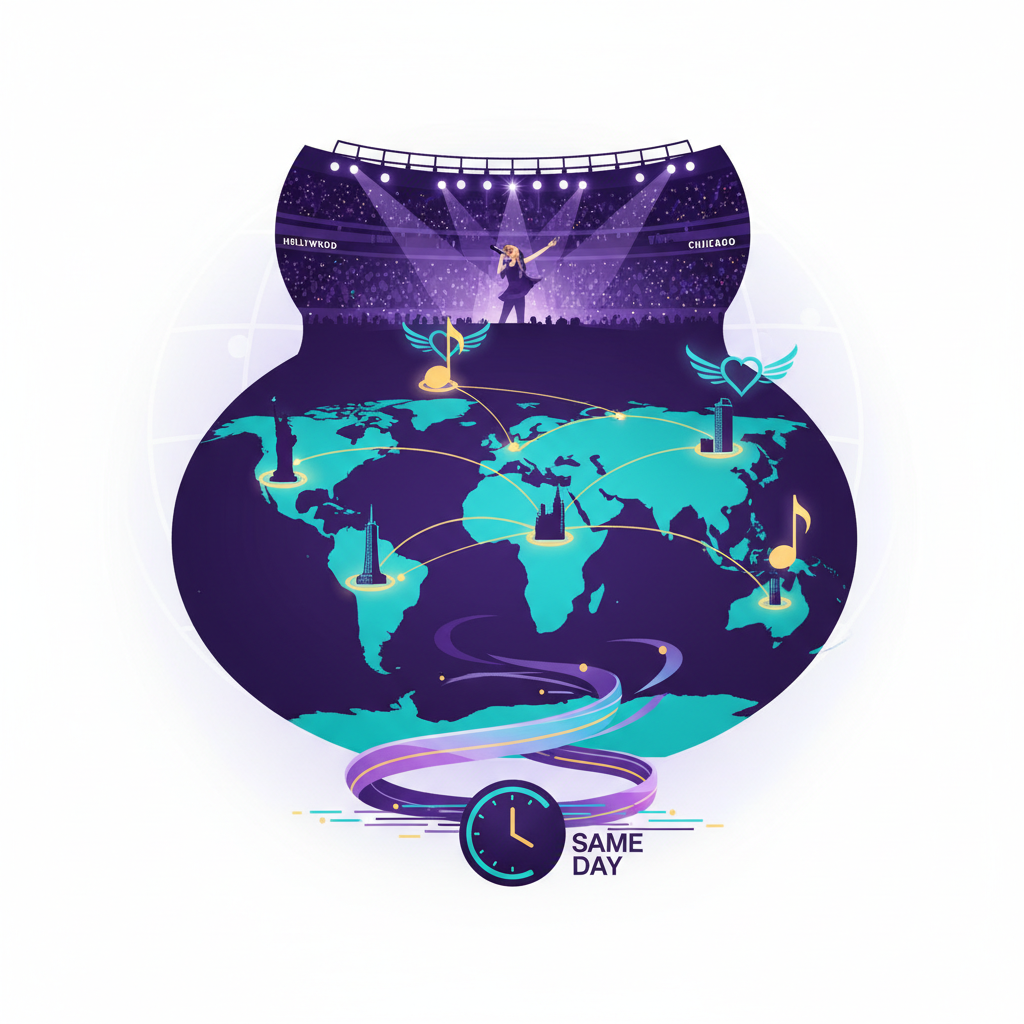 Global same-day strategy that works for big-artist stadium tours illustration