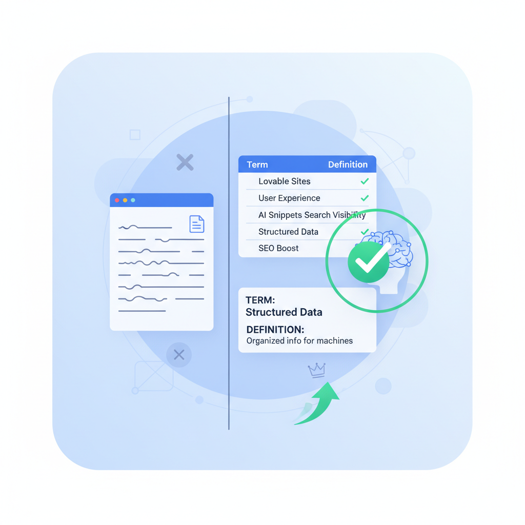 When tables and definitions beat paragraphs for AI inclusion illustration