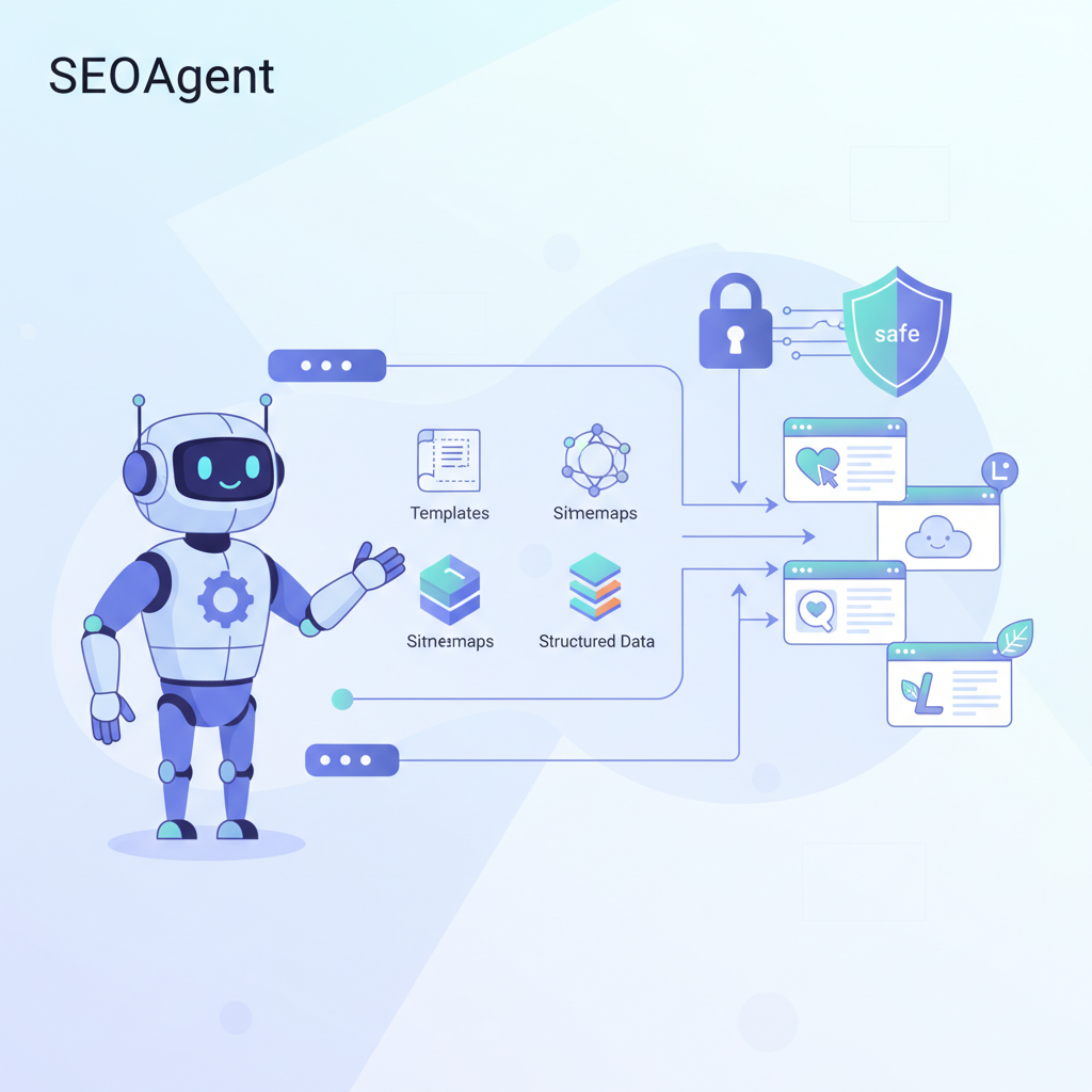 SEOAgent features that enable safe programmatic publishing illustration