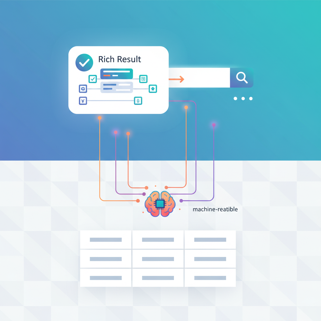 Why machine-readable comparison tables matter for AI answers and rich results illustration