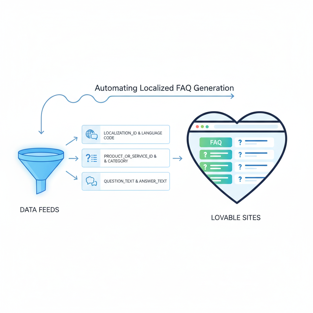 Required data fields in your feed for reliable FAQ generation illustration