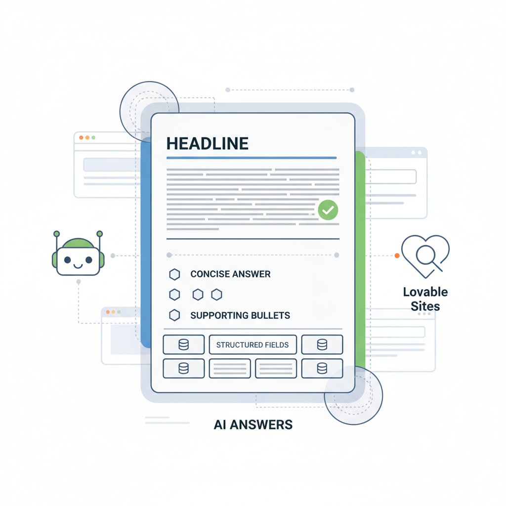 How to Configure SEOAgent's Structured Snippet Templates to Win AI Answers on Lovable Sites