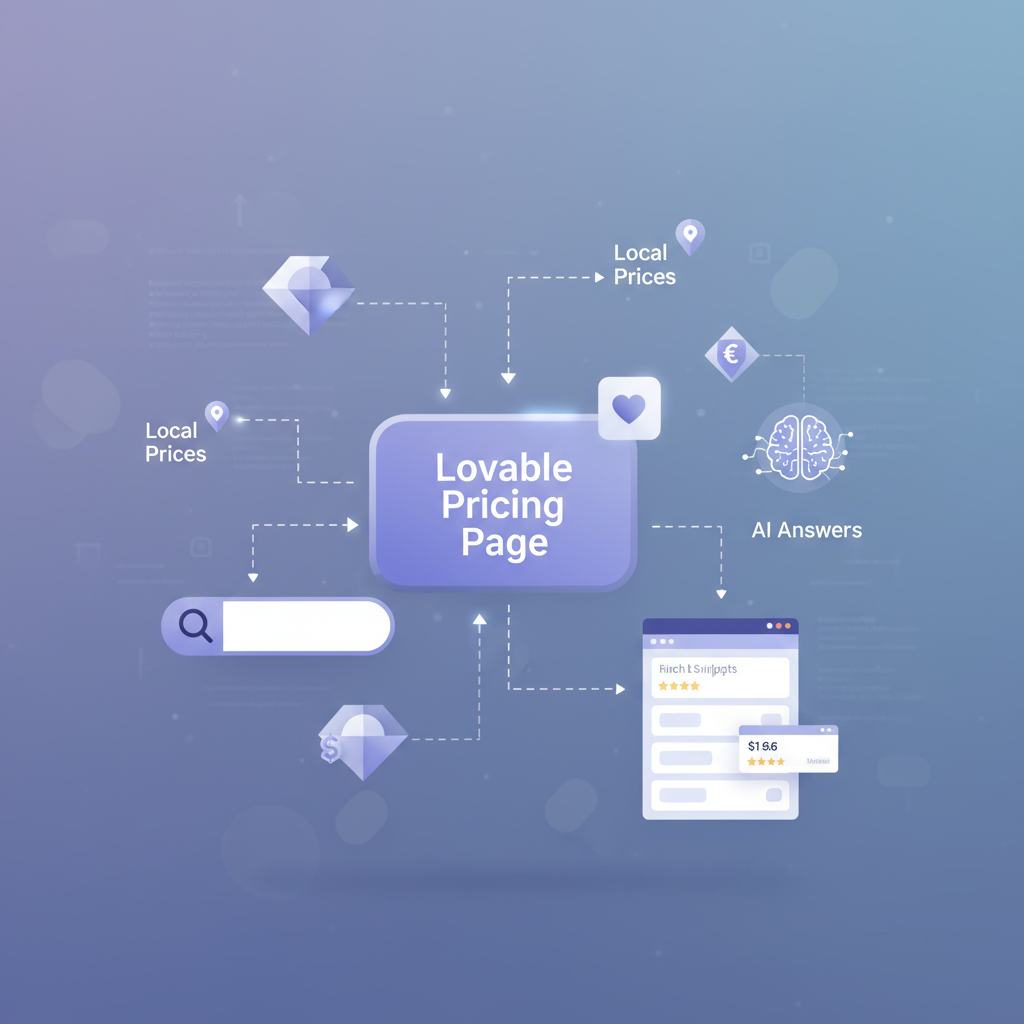 Implement Pricing Schema on Lovable Pricing Pages to Win AI Answers and Display Local Prices
