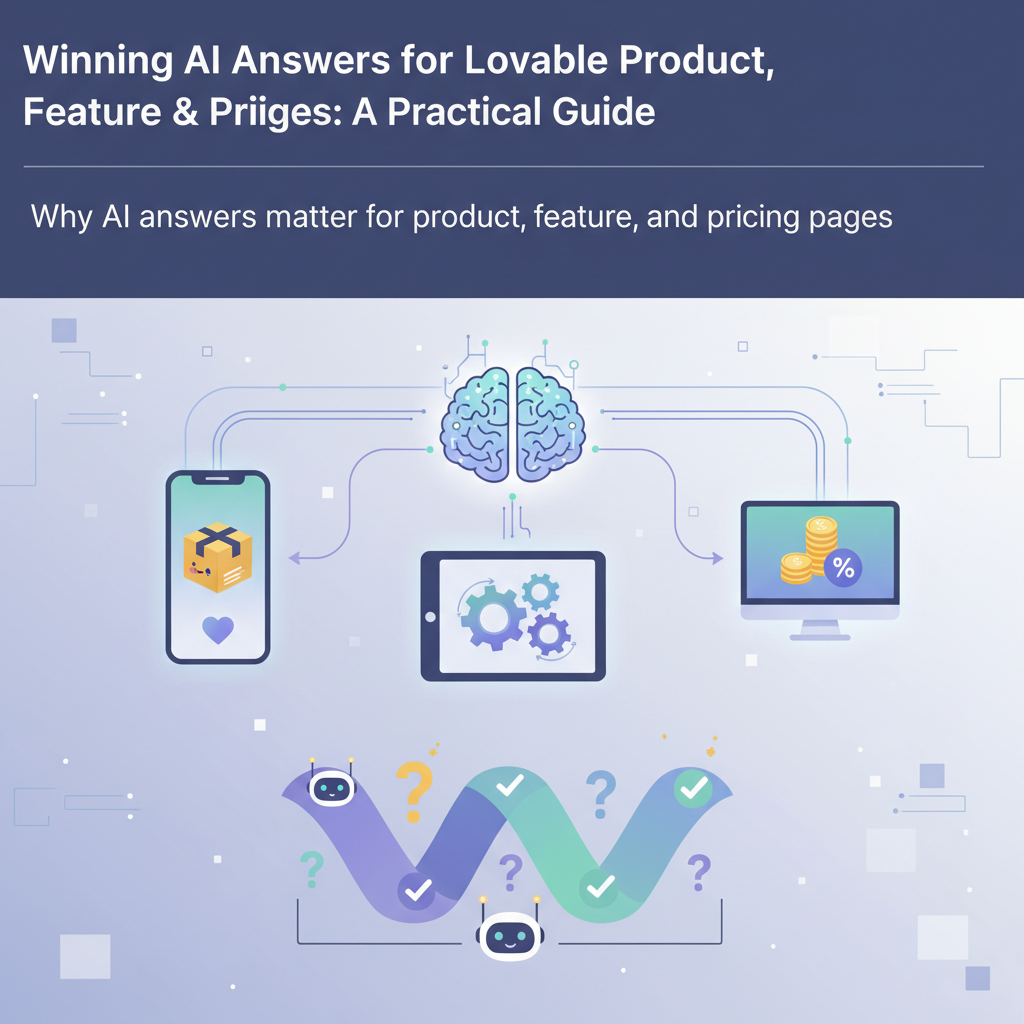 Winning AI Answers for Lovable Product, Feature & Pricing Pages: A Practical Guide