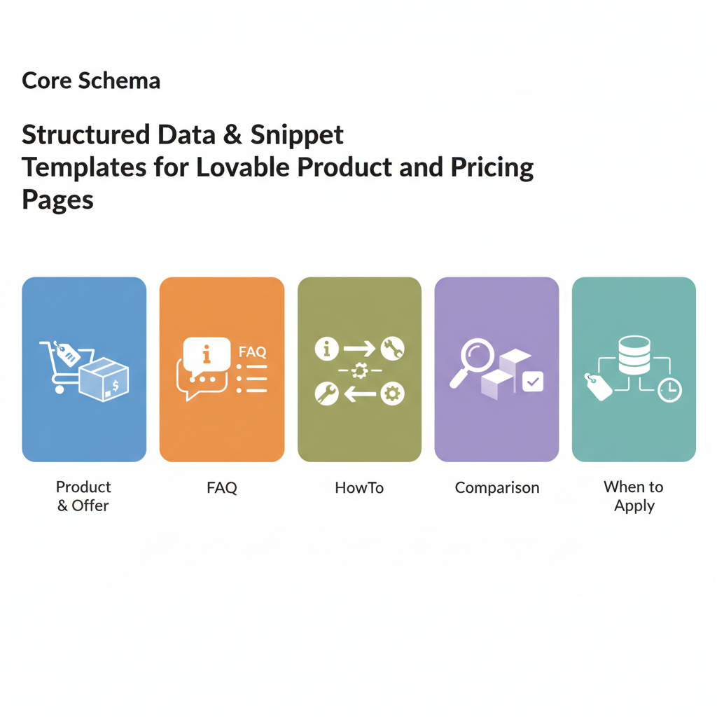 Structured Data & Snippet Templates for Lovable Product and Pricing Pages