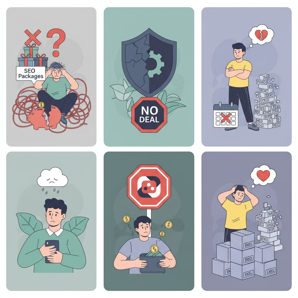 When NOT to price and package lovable seo services illustration