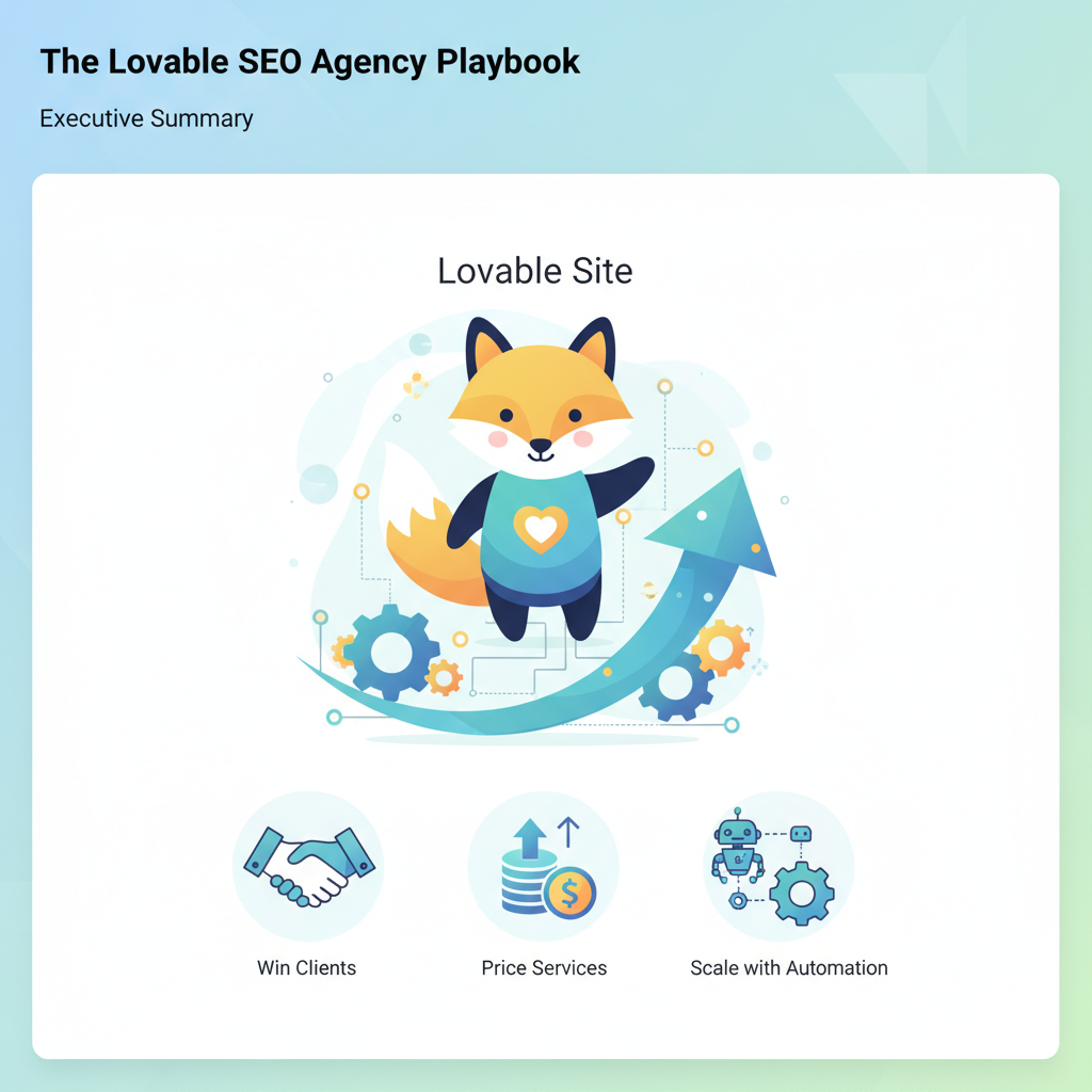 The Lovable SEO Agency Playbook: How to Win Clients, Price Services, and Scale with Automation
