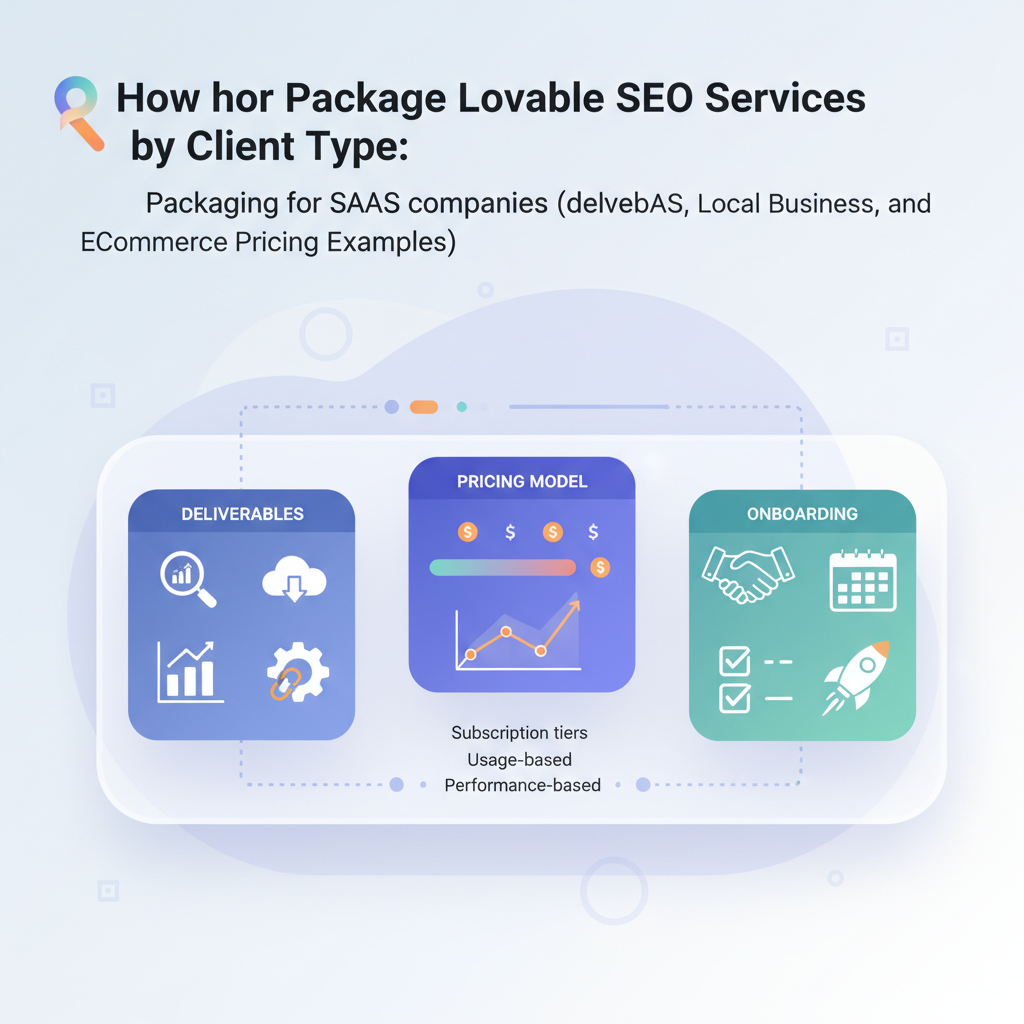 How to Package Lovable SEO Services by Client Type: SaaS, Local Business, and eCommerce Pricing Examples