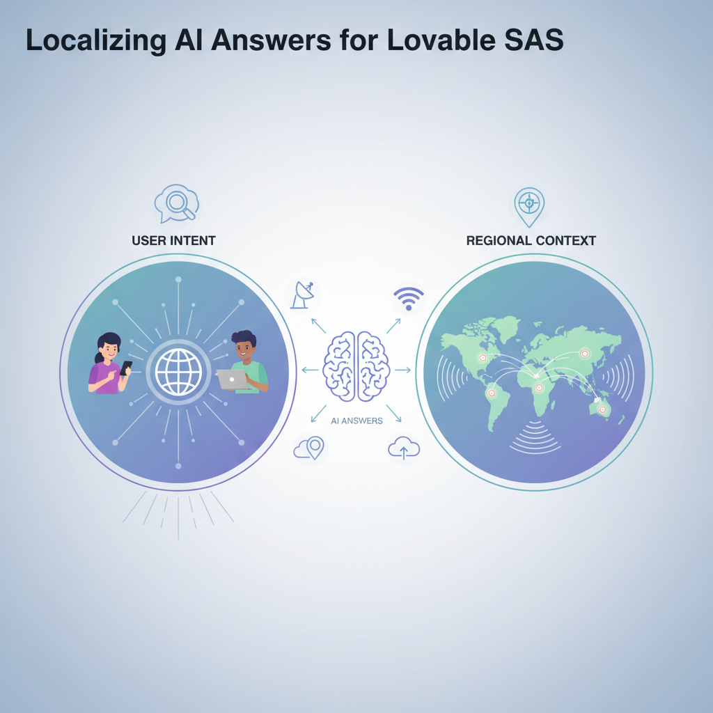 Why GEO matters to AI answers — user intent and regional context illustration