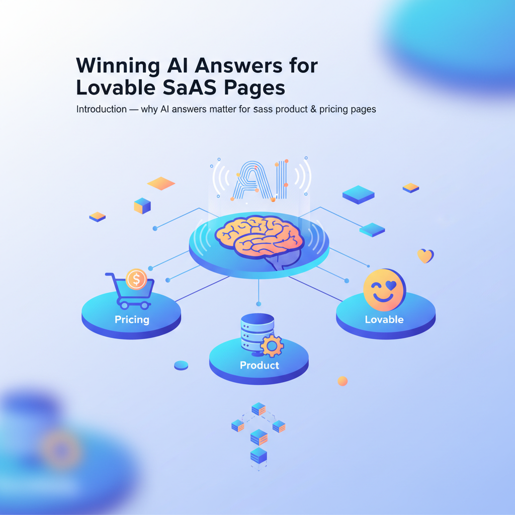 Introduction — why AI answers matter for SaaS product & pricing pages illustration