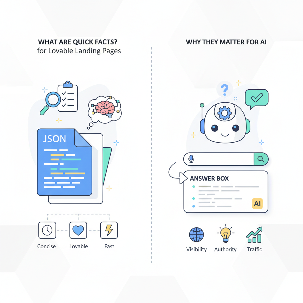 What are Quick Facts and why they matter for AI answer inclusion illustration