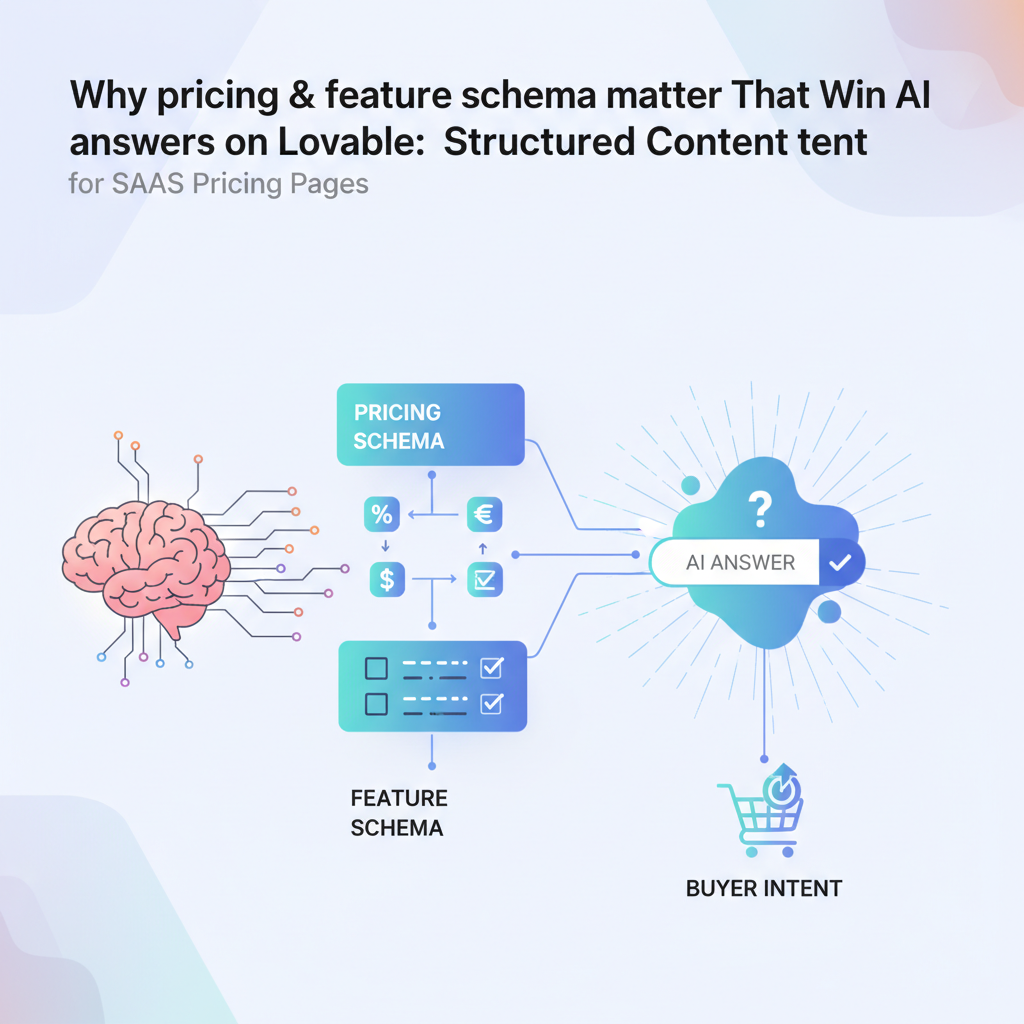Pricing & Feature Schema Templates That Win AI Answers on Lovable: Structured Content for SaaS Pricing Pages