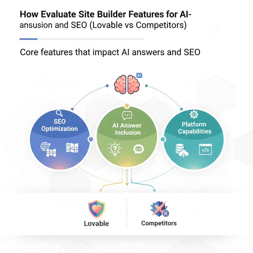 Core features that impact AI answers and SEO illustration