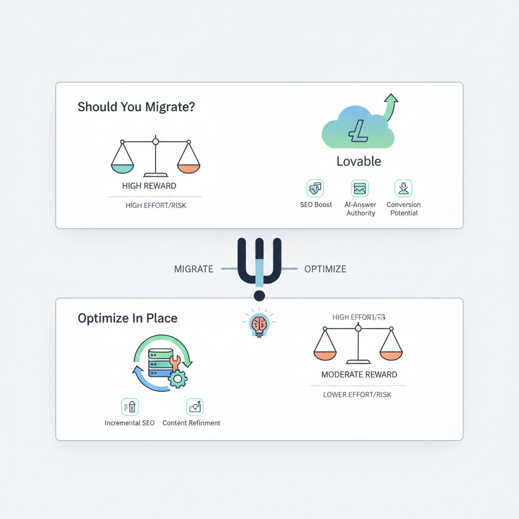 Should You Migrate to Lovable? SEO, AI-Answer, and Conversion Tradeoffs for SaaS Sites