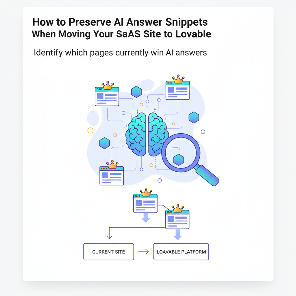 Identify which pages currently win AI answers illustration