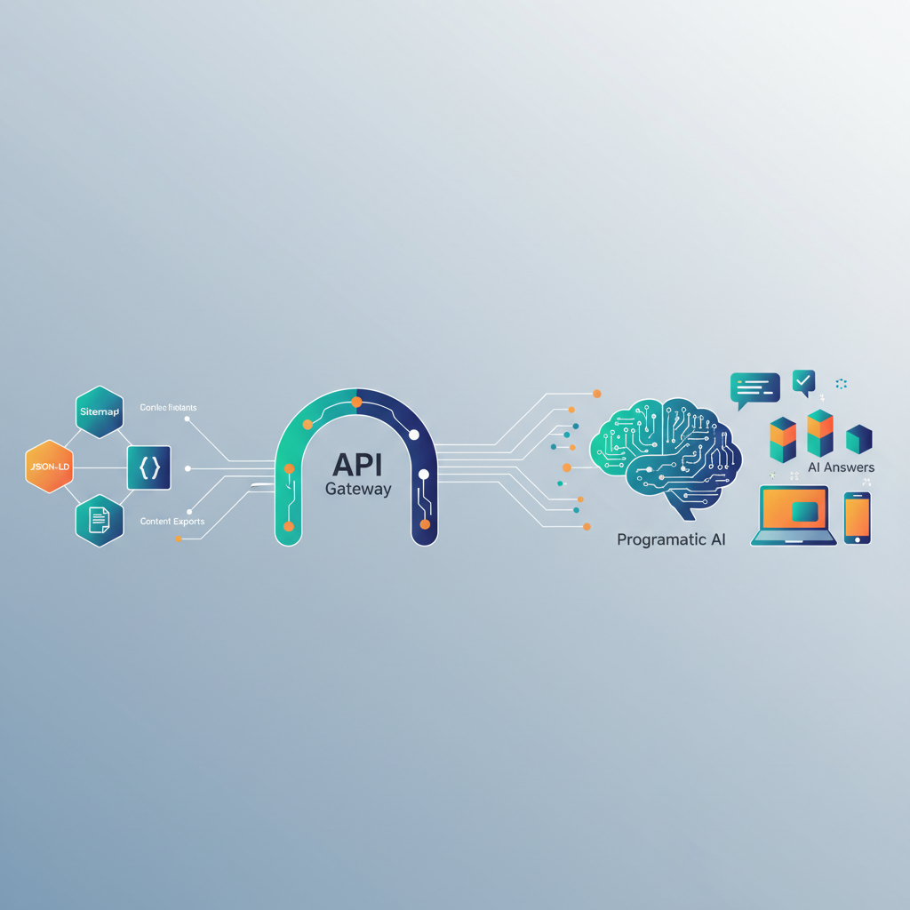 Why APIs and exports matter for programmatic AI answers illustration