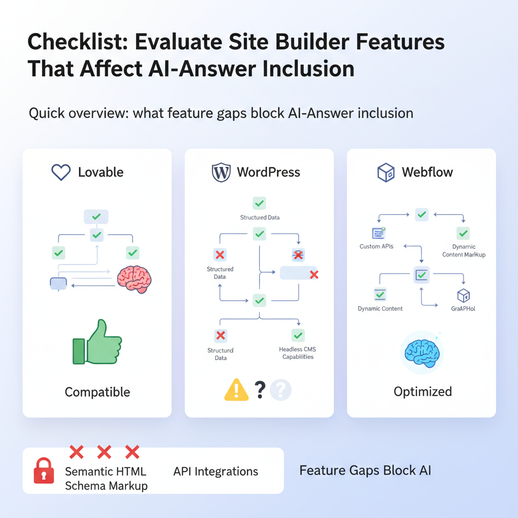 Quick overview: what feature gaps block AI-answer inclusion illustration