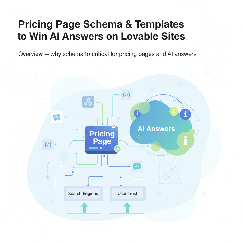 Pricing Page Schema & Templates to Win AI Answers on Lovable Sites