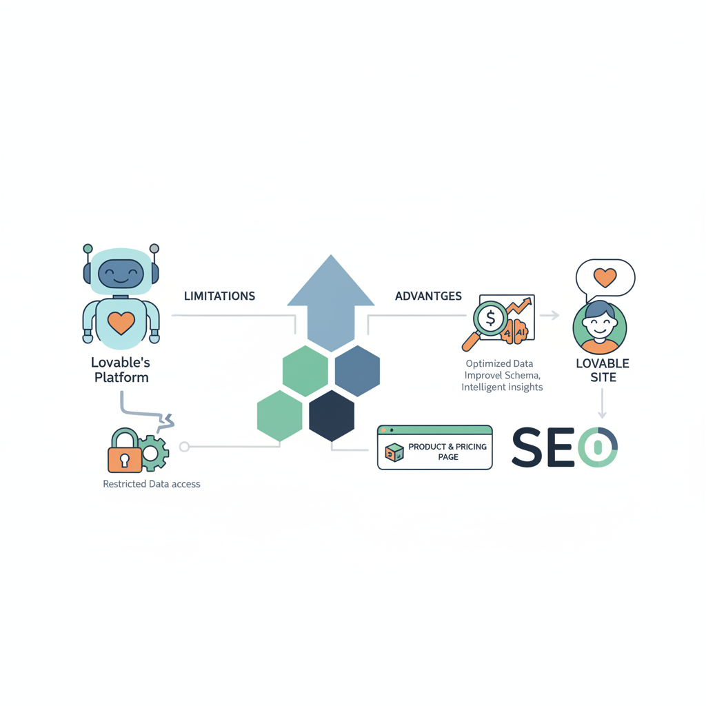 How Lovable’s platform affects pricing page SEO (limitations & advantages) illustration