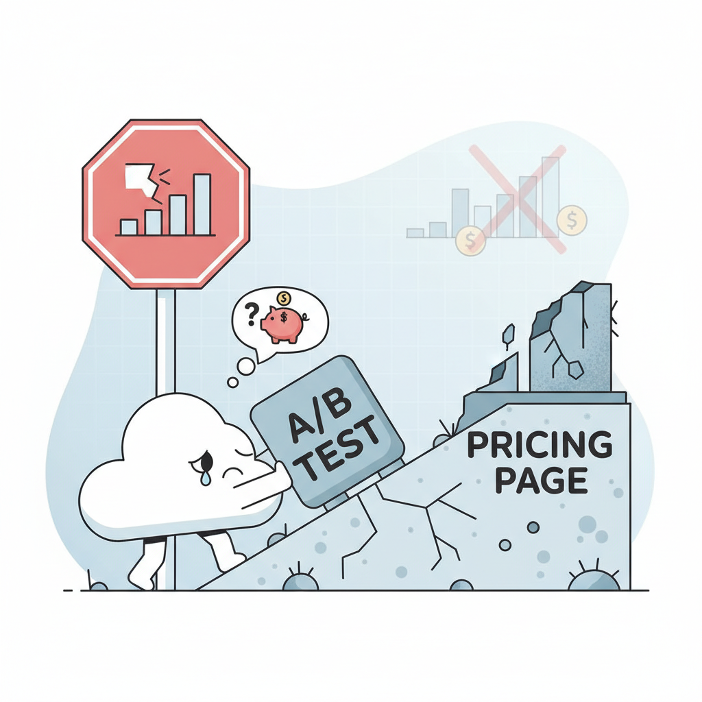 When NOT to run pricing page A/B tests on Lovable illustration